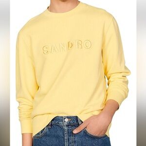 SANDRO PARIS CREW SANDRO BIS SWEATSHIRT
